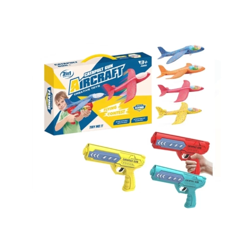 Pistolet z wyrzutnią samolotów LED Mix kolorów YXY955-8A