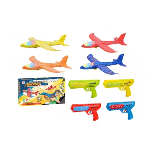 Pistolet z wyrzutnią samolotów LED Mix kolorów YXY955-8A