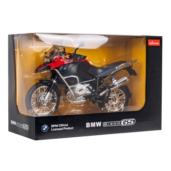 Motocykl BMW R 1200 GS czerwony model metalowy 1:9 RASTAR ZAU.42000.CR