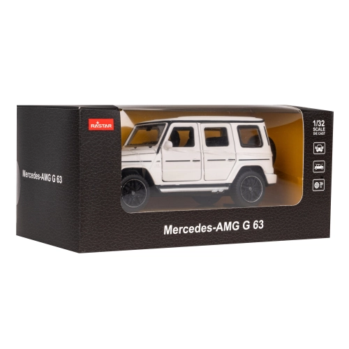Samochodzik Mercedes-AMG G 63 biały model metalowy 1:32 RASTAR ZAU.64110.BIA