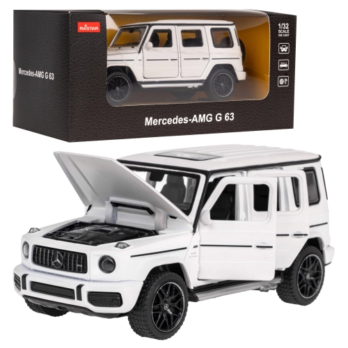 Samochodzik Mercedes-AMG G 63 biały model metalowy 1:32 RASTAR ZAU.64110.BIA