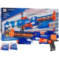 Karabin Pistolet 2w1 dla dzieci celownik laserowy kolba + 20 długich Pocisków z pianki Blaze Storm ZC7056