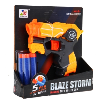 Blaze Storm Pistolet Pomarańczowy na piankowe pociski ZC7115