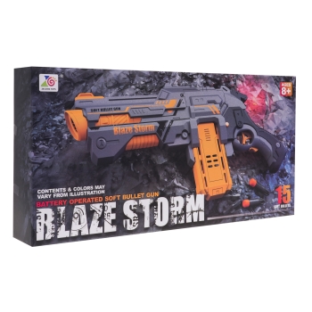 Blaze Storm Pistolet Szary w zestawie z nabojami ZC7135