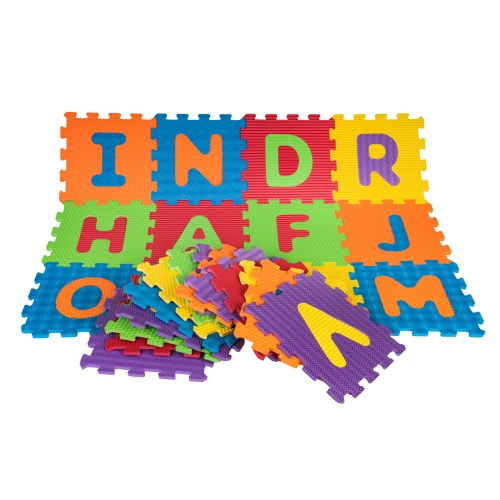 Mata Sensoryczna z pianki EVA 26 Puzzli Alfabet dla dzieci 10m+ Różne faktury ZDN.8003B3