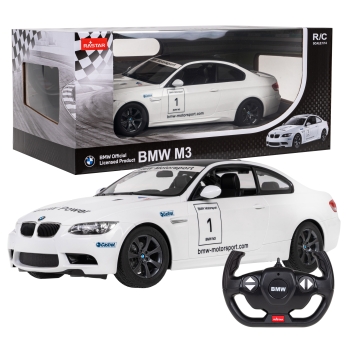 Autko zdalnie sterowane BMW M3 białe model 1:14 RASTAR ZRC.48000.BIA