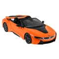 Autko BMW i8 Roadster pomarańczowe