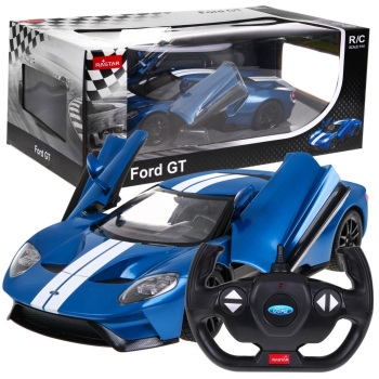 Autko zdalnie sterowane Ford GT niebieski model 1:14 RASTAR