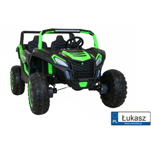 Buggy ATV 24V/14Ah Racing Dwuosobowy 4x200W A032 Zielony