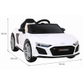 Auto Na Akumulator Audi R8 Lift Biały A300