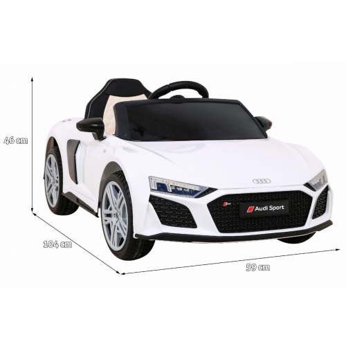 Auto Na Akumulator Audi R8 Lift Biały A300