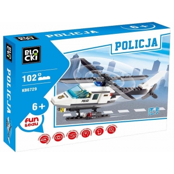 Klocki Blocki Policja Helikopter policyjny 102 el. KB6729