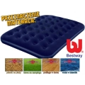 Materac welurowy BESTWAY - DOUBLE - z pompką 191/137/22 cm [67287]