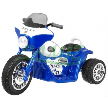 MOTOR SKUTER CHOPPER + BAGAŻNIK niebieski