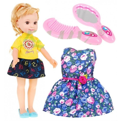 Duża LALKA do stylizacji + akcesoria MY LUCKY DOLL - blondynka [89005]