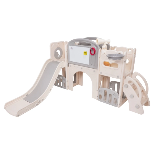 Plac zabaw dla dzieci zjeżdżalnie 5w1 z tablicą AY-012