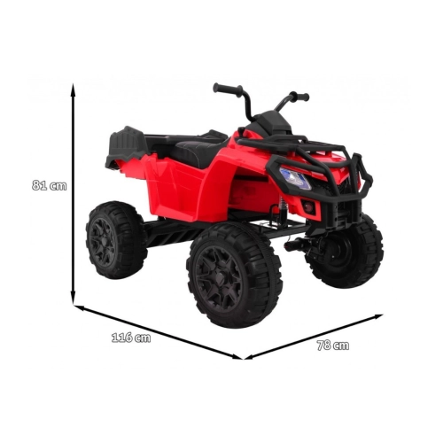 Pojazd Quad Terenowy  ATV XL  czerwony BDM0909