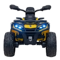 Quad na akumulator dla dzieci 4x200W Can Am Outlander ATV 24V Żółty