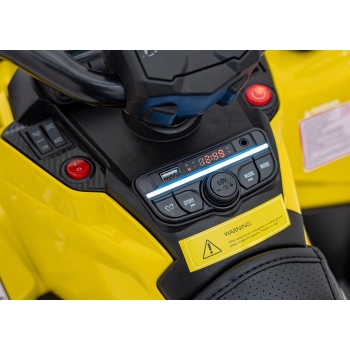 Quad na akumulator dla dzieci Can Am Outlander ATV Żółty DK-CA005.ZOL