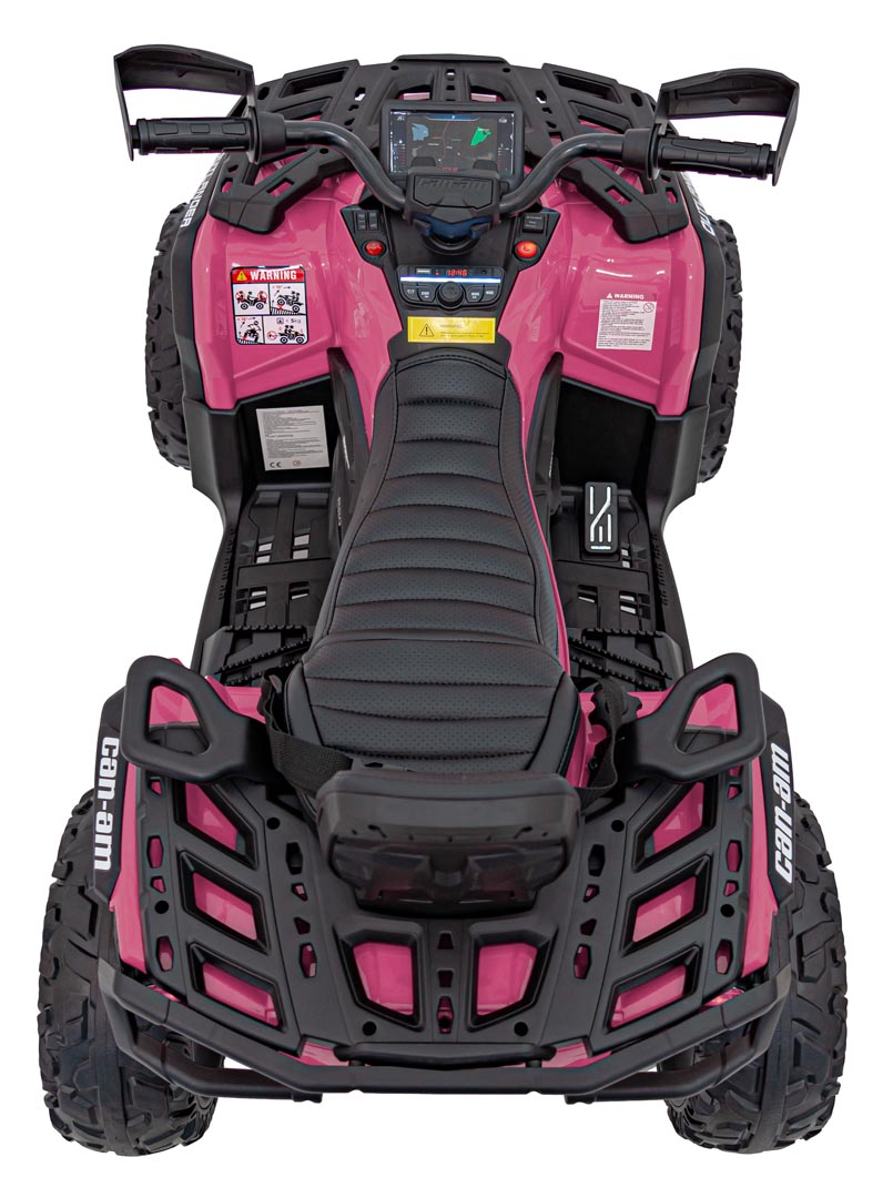 Quad dla dzieci Can Am 24V Outlander ATV 4x200W Różowy
