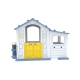 Duży Domek dla dzieci z przedsionkiem, koszykówką i zlewem Niebieski Dach CHD-515