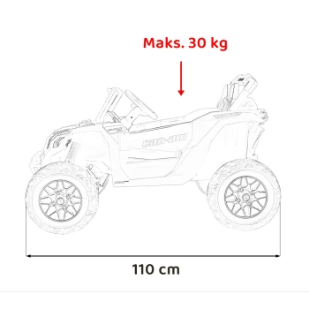 Pojazd ATV CAN-AM Maverick 4x200W Wolny start DK-CA003.ZOL