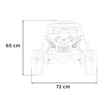 Pojazd ATV CAN-AM Maverick 4x200W Wolny start DK-CA003.ZOL