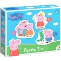 Puzzle 3w1 Świnka Peppa 200338