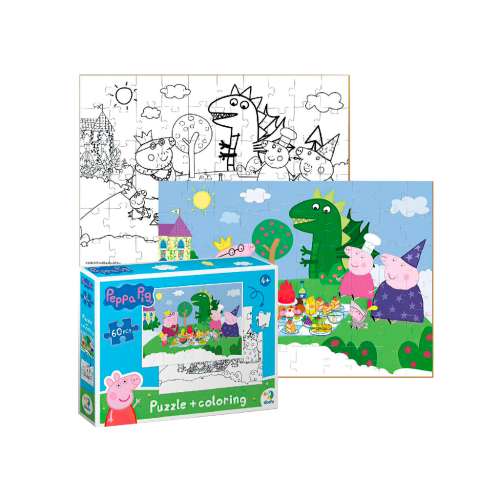 Puzzle 2w1 Świnka Peppa 60 el. 200118