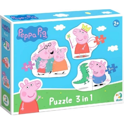 Puzzle 3w1 Świnka Peppa 200338