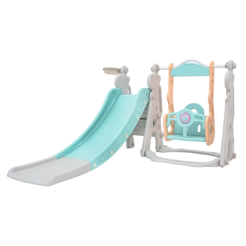 Plac zabaw dla dzieci zjeżdżalnie huśtawka koszykówka 3w1 Żyrafa GB-008