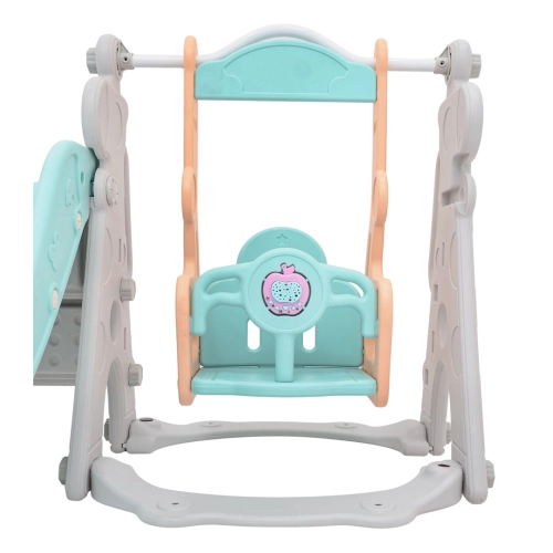 Plac zabaw dla dzieci zjeżdżalnie huśtawka koszykówka 3w1 Żyrafa GB-008