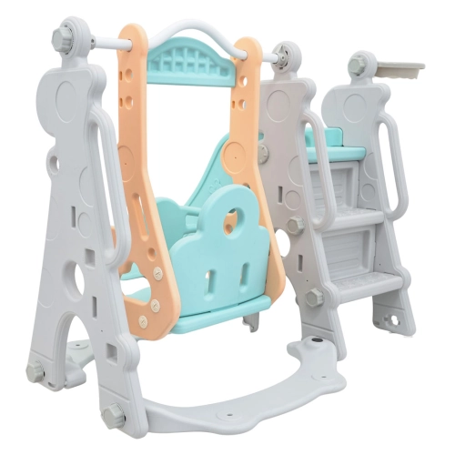 Plac zabaw dla dzieci zjeżdżalnie huśtawka koszykówka 3w1 Żyrafa GB-008