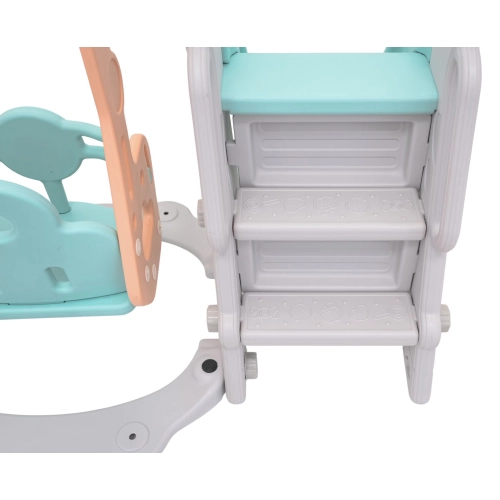 Plac zabaw dla dzieci zjeżdżalnie huśtawka koszykówka 3w1 Żyrafa GB-008