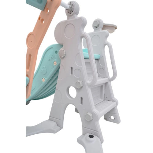 Plac zabaw dla dzieci zjeżdżalnie huśtawka koszykówka 3w1 Żyrafa GB-008