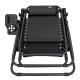 Leżak ogrodowy z podstawką na napoje Czarny GRT-105T