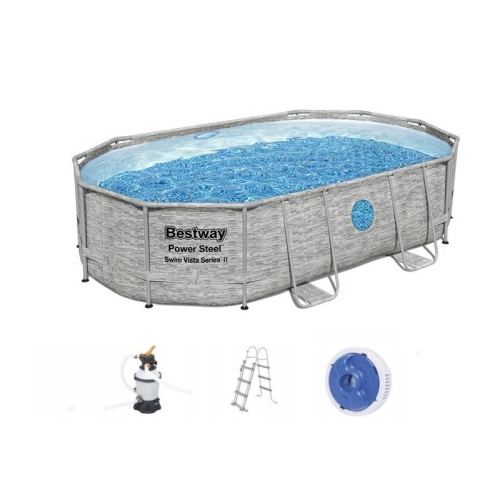 Basen stel 16x10ft/488x305x107 power Bestway 56946