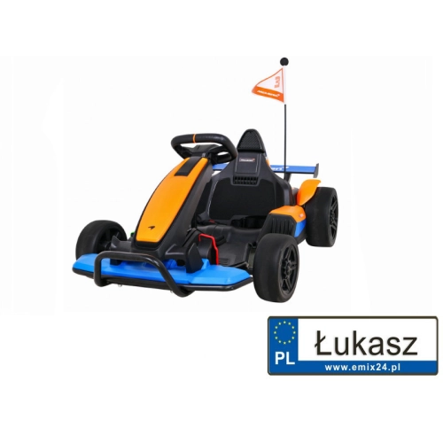 Pojazd Na Akumulator Gokart McLaren Drift Pomarańczowy BDM0930