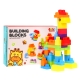 Zestaw klocków konstrukcyjnych dla dzieci 68 el. zwierzątka ZOO + naklejki
