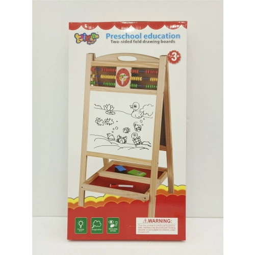 Drewniana Dwustronna Tablica Z Liczydłem