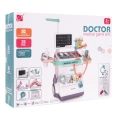 Interaktywny Zestaw Lekarza z Wózkiem lekarskim dla dzieci 3+ EKG RTG + Termometr + Stetoskop + Akcesoria 26 el.