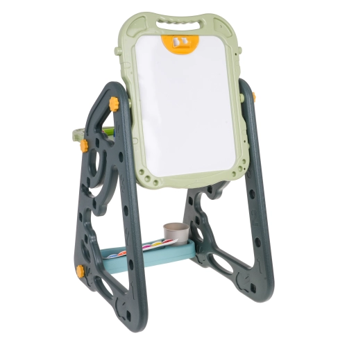 Wielofunkcyjna Tablica dla dzieci 3+ Tablica magnetyczna + Tablica kredowa + Krzesełko + Przybory papiernicze