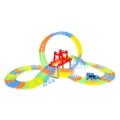 Fluorescencyjny Tor Wyścigowy dla dzieci 3+ Elastyczne części 157 el. + Autko z LED + Pętla 360