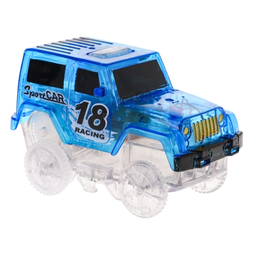 Fluorescencyjny Tor Wyścigowy dla dzieci 3+ Elastyczne części 157 el. + Autko z LED + Pętla 360