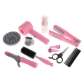 Zestaw Małej Fryzjerki dla dzieci 3+ Interaktywna Suszarka + Lokówka + Prostownica + Akcesoria