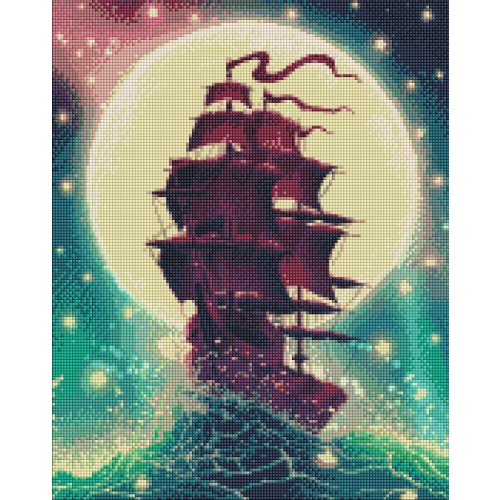 Diamentowa mozaika Poprzez fale 40x50 Płótno + Cyrkonie + Rysik 3w1 + Kleje