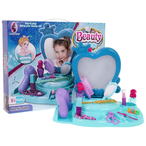 Toaletka Beauty Fashion Niebieska + Akcesoria