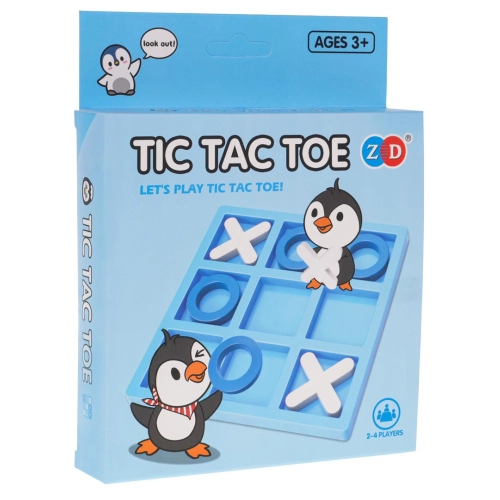 Gra Logiczna Kółko i Krzyżyk MINI Pingwin