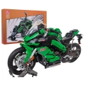 Zestaw Klocków technicznych Motocykl Sportowy Zielony 2304el.