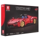 Zestaw Klocków Auto Sportowe Czerwone 1958el.